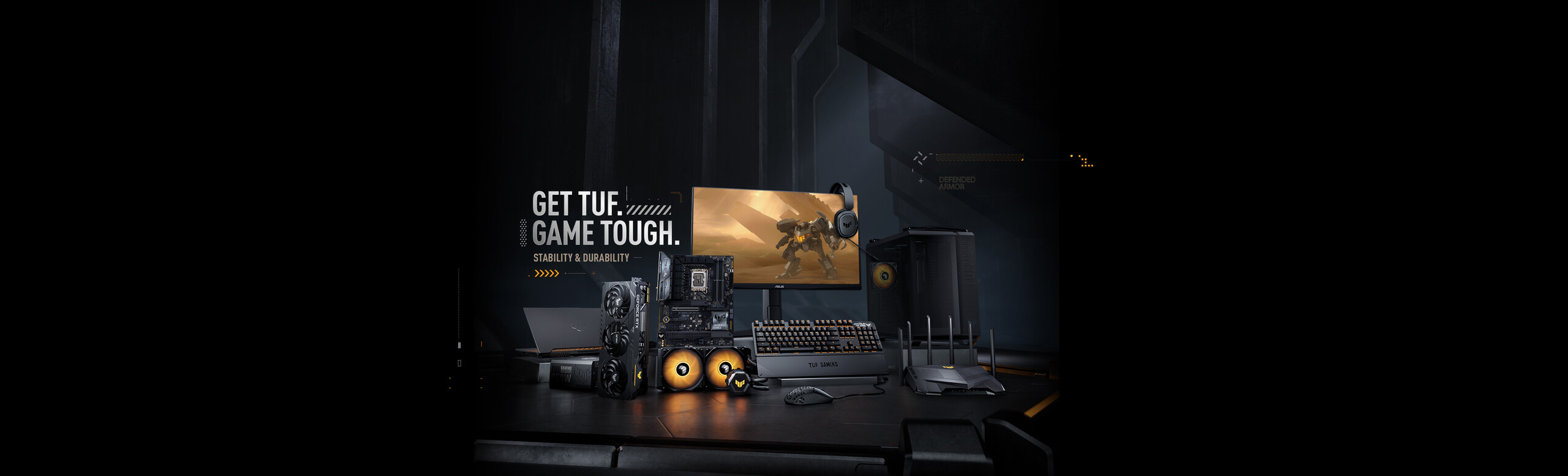 Imagine cu linia de produse TUF Gaming