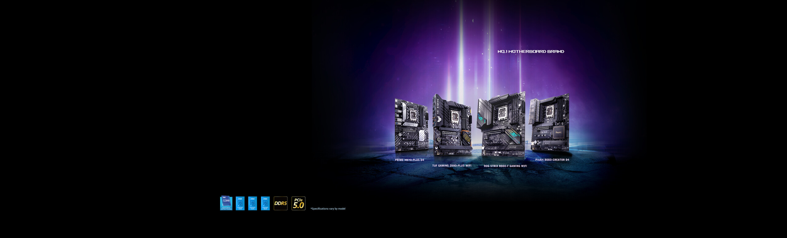 ASUS Z690, H670, B660 Banner