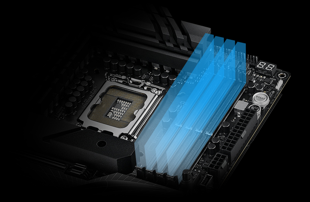 Ilustrácia obrázku pre vylepšenie pamäte DDR5 pomocou profilu ASUS Enhanced Memory Profile II